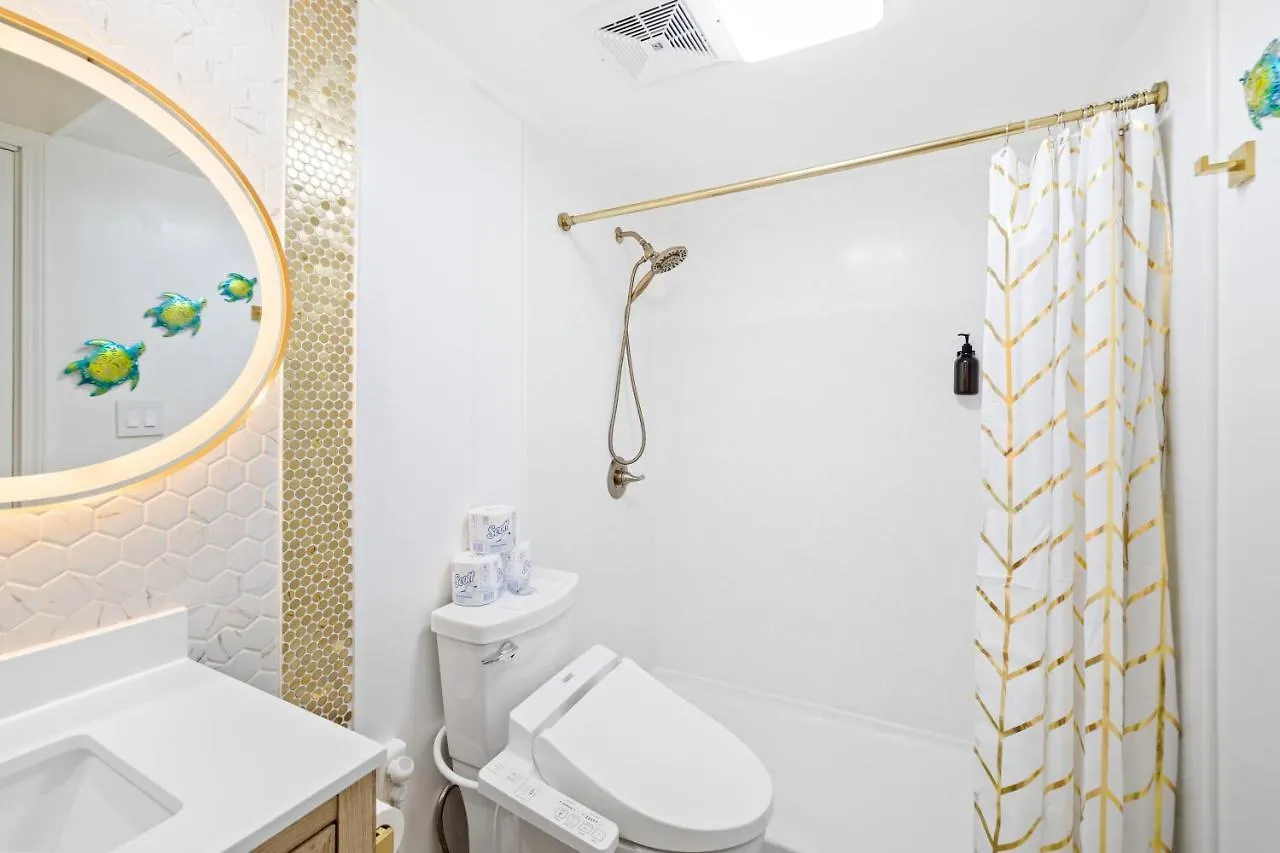 Huge Patio Washerdryer 1 Bedroom Banyan Free Parking 5 Min To Beach Honolulu Appartement